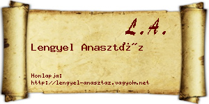 Lengyel Anasztáz névjegykártya
